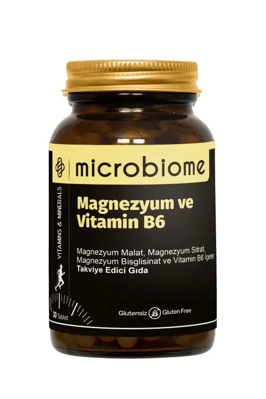 Магний и Витамин B6 30 таблеток - MICROBIOME