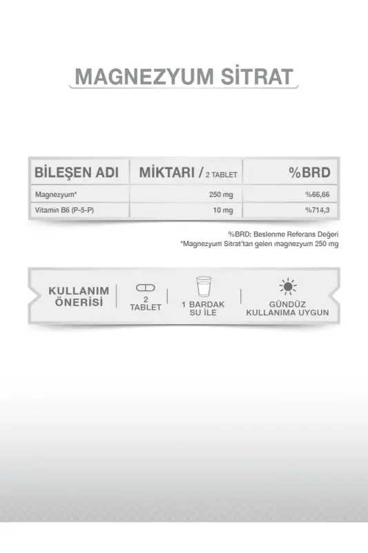 Магний Плюс S (ЦИТРАТ МАГНИЯ) & P5p 30 таблеток - 3