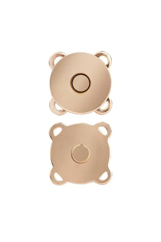 Магнитная застежка для сумки, пришивная, желтая - 2