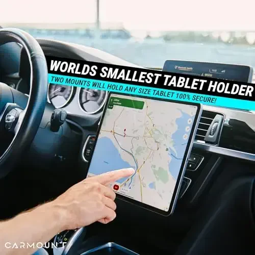 Магнитный держатель для телефона в автомобиле CARMOUNT, 2 шт. | Минималистичный регулируемый держатель версии F1 | Сверхмощные магниты 8X N52 | Поворот на 360 градусов и наклон на 30 градусов | Универсальный автомобильный держатель для смартфона - 4