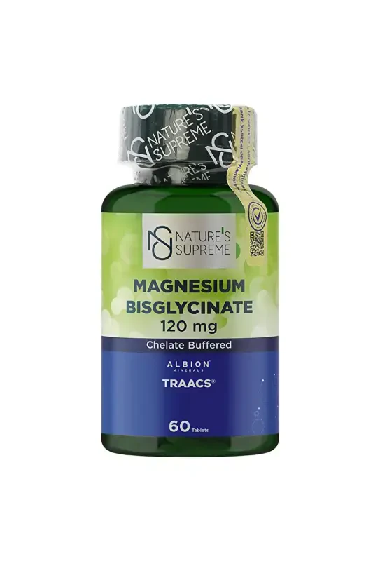 Magniy Bisglitsinat 120 Mg 60 Tablet - NATURES SUPREME