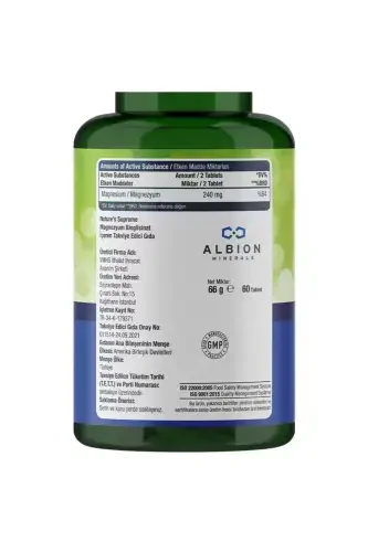 Magniy Bisglitsinat 120 Mg 60 Tablet - 5