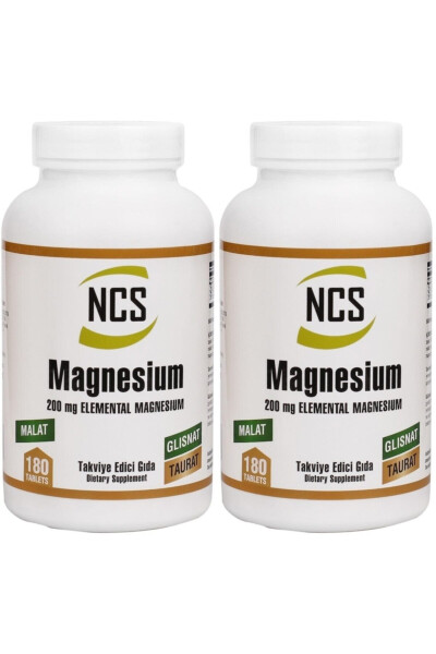 Magniy Malat Glitsinat Taurat 180 tablet X 2 quti - NCS
