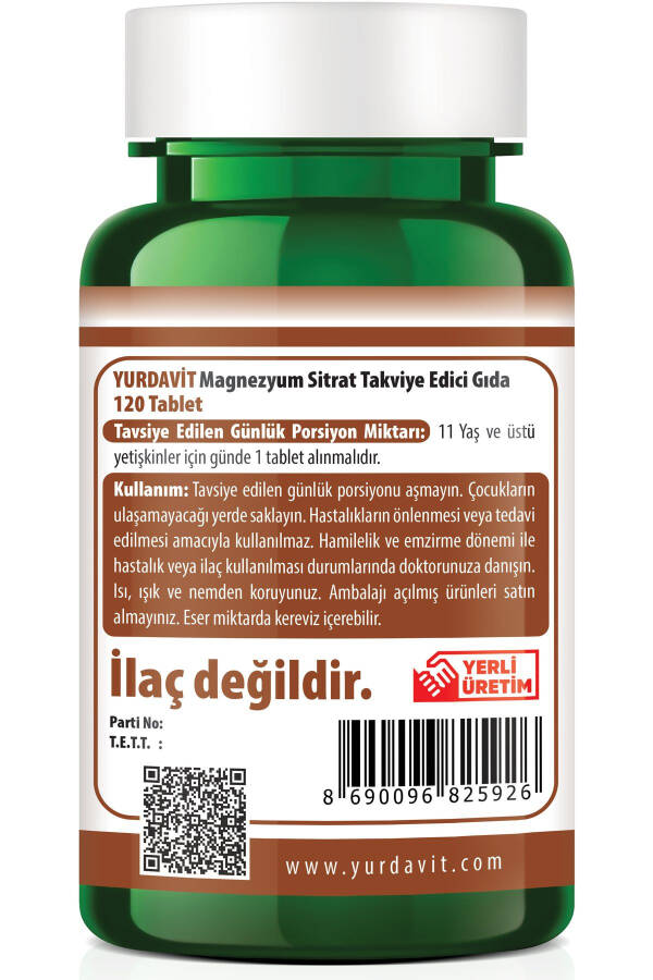 Magniy Sitrat 500 Mg 120 Tablet - 2