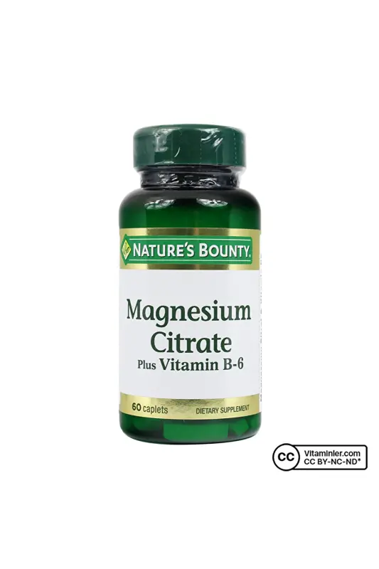 Magniy Sitrat Plyus B6 60 Kapsula - NATURE'S BOUNTY