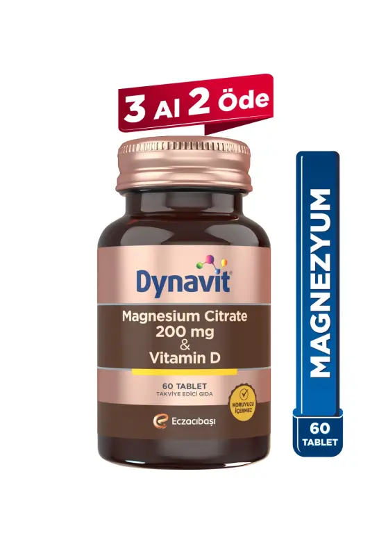 Magniy Sitrati 200 Mg D Vitamini / 60 Tabletka - 7