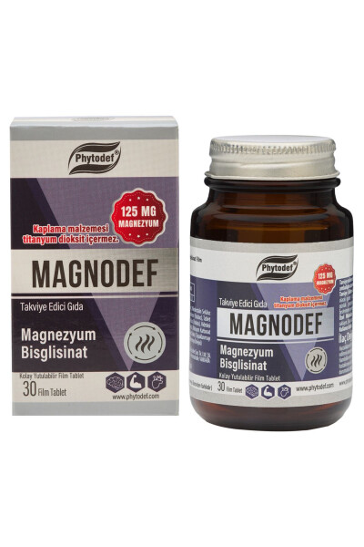 Magnodef Magnesium Bisglycinate (GLISINATE) 30 Tablets (MAGNESIUM BISGLYCİNATE) - 4