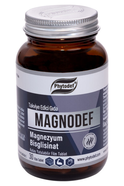 Magnodef Magnesium Bisglycinate (GLISINATE) 30 Tablets (MAGNESIUM BISGLYCİNATE) - 6