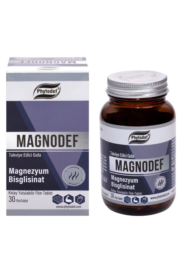 Magnodef Magnesium Bisglycinate (GLISINATE) 30 Tablets (MAGNESIUM BISGLYCİNATE) - 9