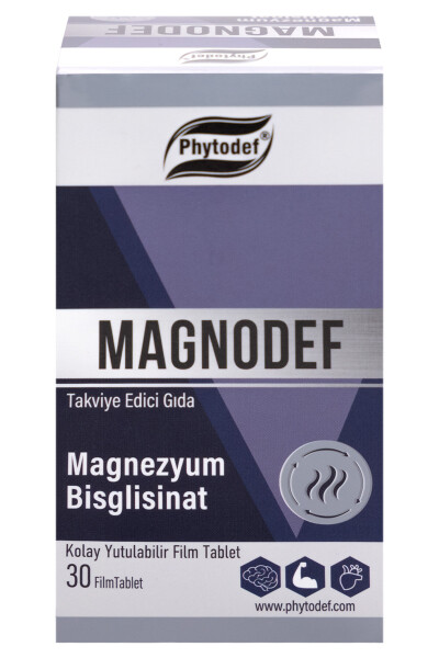 Magnodef Magnesium Bisglycinate (GLISINATE) 30 Tablets (MAGNESIUM BISGLYCİNATE) - 10