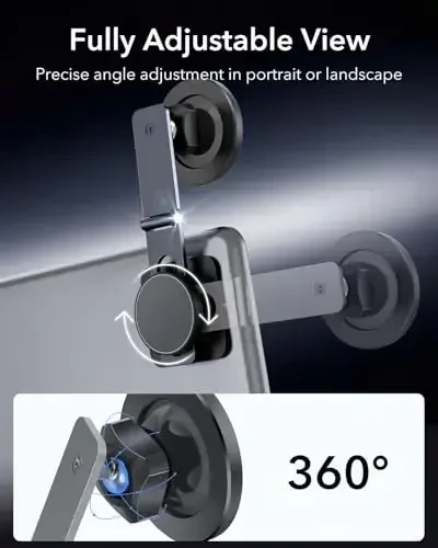 ESR for MagSafe Car Mount, Car Phone Holder, Tesla Touchscreen Car Mount, Magnetic Phone Holder for Car, for iPhone 17/16/16e/15/14/13/12, S25, Pixel 10, Charging Not Supported(2 Metal Rings Included) - 4