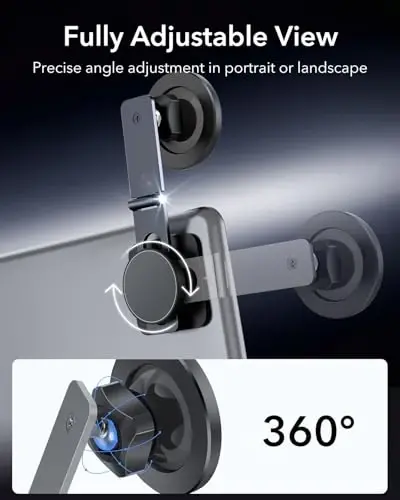 ESR for MagSafe Car Mount, Car Phone Holder for iPhone 17-12,Samsung/Google | Dashboard/Tesla Touchscreen Phone Holder, Magnetic Phone Holder for Car, Charging Not Supported(2 Metal Rings Included) - 5