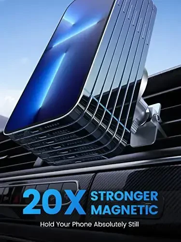 VICSEED for MagSafe Car Mount [Upgraded Strongest Magnet Power] Magnetic Phone Holder for Car Vent 360 Adjustable Magnetic Car Phone Holder Mount for iPhone 16 Pro Max 15 14 13 12 Plus Mini - VICSEED (1)