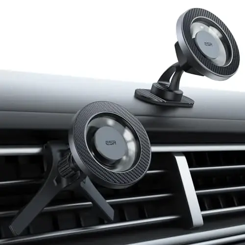ESR for MagSafe Car Mount, Magnetic Car Phone Holder Mount, Air Vent/Dashboard Magnetic Phone Mount for iPhone 17/16/15/14/13/12, Galaxy S25, Pixel 10, Strong Magnets, Charging Not Supported 