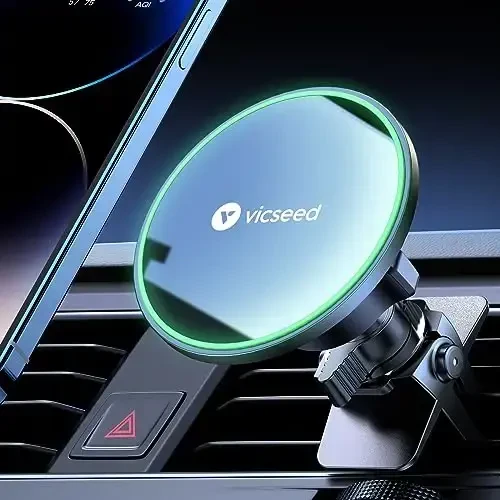 VICSEED for MagSafe Car Mount [Upgraded Strongest Magnet Power] Magnetic Phone Holder for Car Vent 360 Adjustable Magnetic Car Phone Holder Mount for iPhone 16 Pro Max 15 14 13 12 Plus Mini - VICSEED