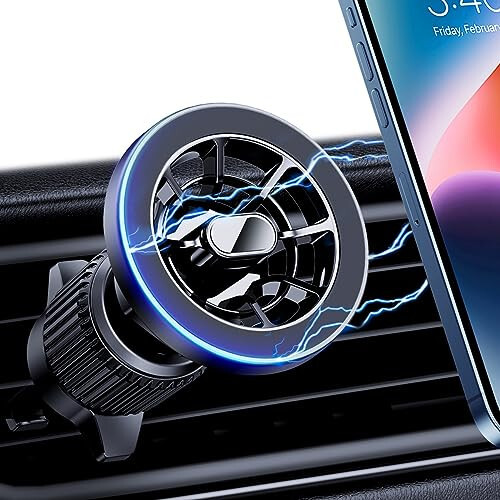 MagSafe Avtomobilga O'rnatish uchun PGU, [Eng Kuchli Magnitlar][Cheksiz Burchaklar] Avtomobil Ventile Telefonni Ushlash uchun Magnit Telefonni Ushlash Avtomobilga O'rnatish iPhone 12/13 /14 Pro Max Mini MagSafe Qopqog'i Barcha Telefonlar - PGU