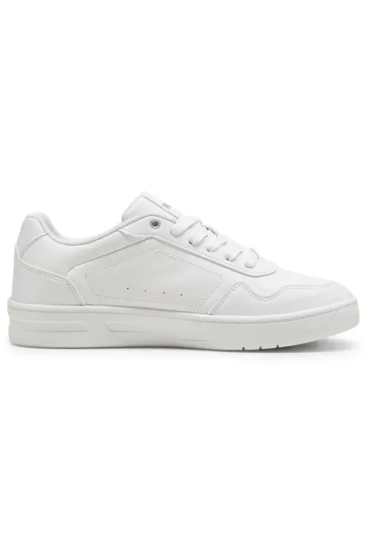395021-01 Court Classy Unisex Spor Ayakkabı BEYAZ - PUMA White-PUMA Silv - 2