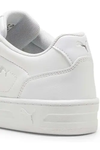 395021-01 Court Classy Unisex Spor Ayakkabı BEYAZ - PUMA White-PUMA Silv - 4