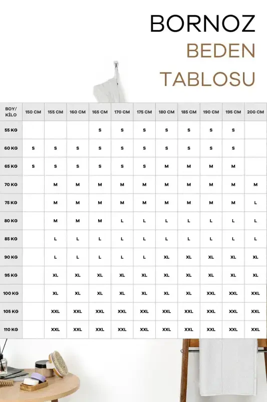 | Майда | Экстра Мягкая 100% Хлопок Шапочка для Волос и Женский Халат-Бежевый - 7