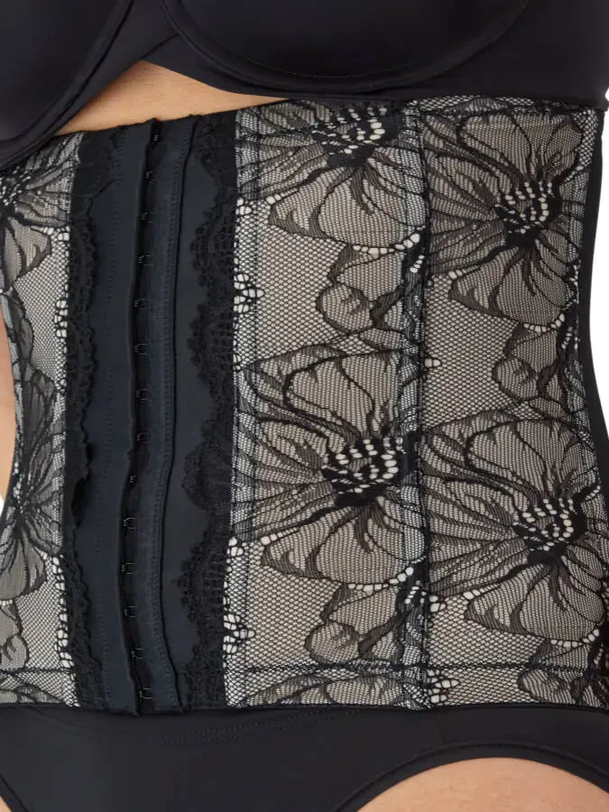 Maidenform ayollar uchun shakllantiruvchi ichki kiyim qattiq nazoratli dantelli bel bog'ichli ichki kiyim, uslubi W82006, o'lchamlari 3XL gacha - 4