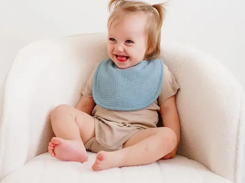 MairMore 8 dona bolalar uchun muslin so'lagichlari, o'g'il qizlar uchun yumshoq paxta so'lagichlari, ovqatlantirish va so'lak oqishi uchun sozlanishi va shimuvchan yangi tug'ilgan chaqaloq so'lagichlari to'plami - 6