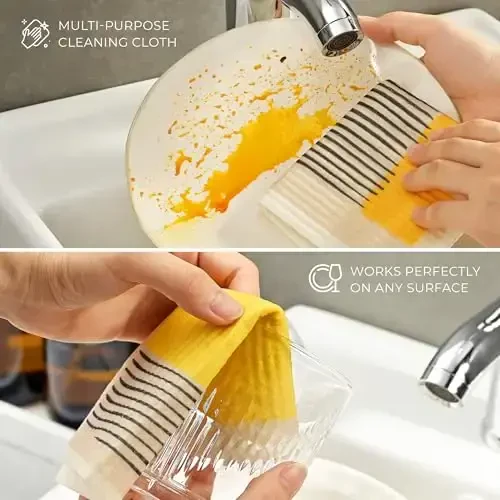 MaisoNovo Reusable Paper Towels Washable - Abiquiu Pack of 4 - 3