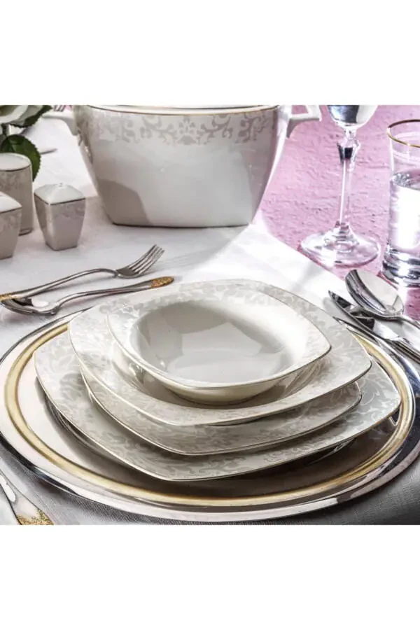 Majestic Dinner Set -60 Pcs.-gold - 9