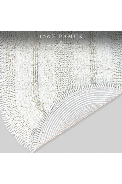 Makaron Oval Krem 2 li Vanna xonasi gilam to'plami Tabiiy paxtadan vanna xonasi gilami Unitaz to'plami - AVANTAJ (1)