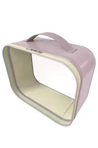 Make up Bag Makeup Bag Travel Women's Care Bag Transparent Lid Makeup Organizer-LILAC - MDA STORE (1)