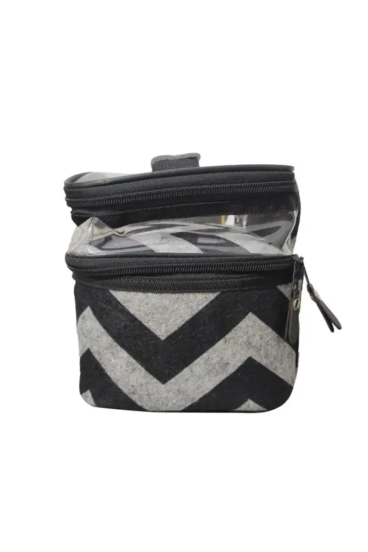 Makeup Bag Travel Women's Toiletry Bag New Product More Stylish More Chic More Durable Cosmetic Bag-ZIGZAG - 7