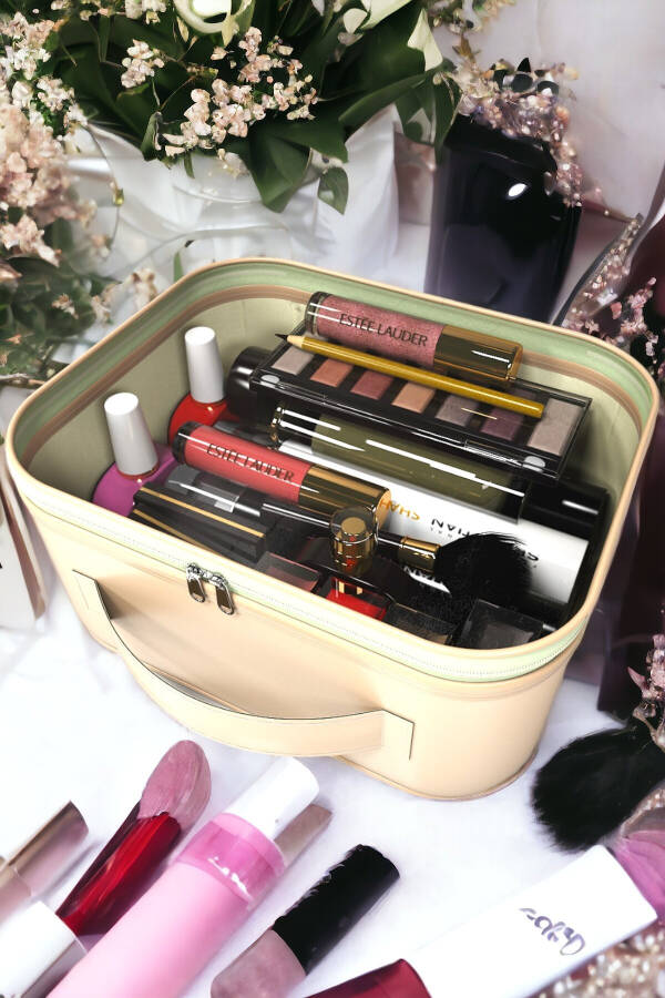 Makeup Brush and Cosmetic Bag Women Travel Organizer Transparent Makeup Bag - 3