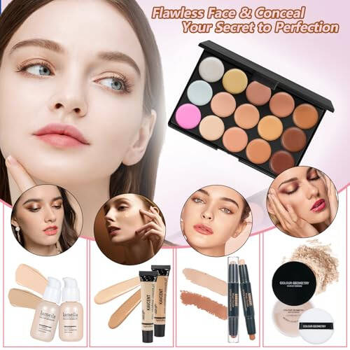 Makeup Kit, Makeup Sets for Teens, Makeup kits for Women Teenagers, Eyeshadow Palette, Foundation, Concealer, Lipgloss, Makeup Kit for Women Full Kit - 5