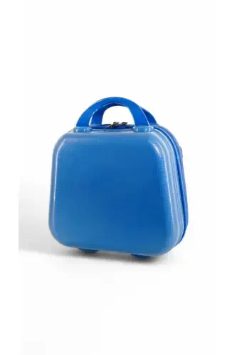 Makeup Suitcase & Hand Luggage-Blue - 4