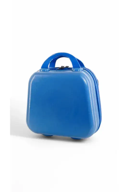 Makeup Suitcase & Hand Luggage-Blue - 4