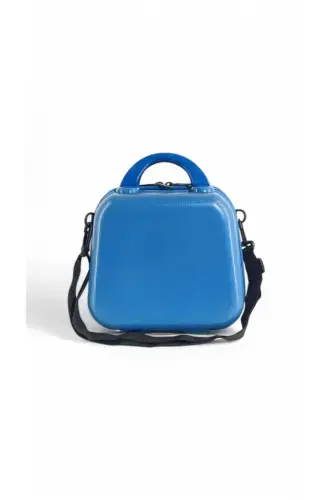 Makeup Suitcase & Hand Luggage-Blue - 6