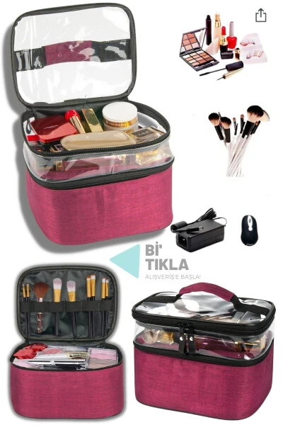 Makiyaj Organayzeri Sumkasi Makiyaj Sumkasi Sayohat Makiyaj Sumkasi Qovoq Tolasidan Yuz Peelingi Afzallik - ANKAFLEX