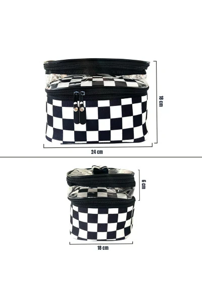 Makiyaj Sumkasi Sayohat Ayollarga Mo‘ljallangan Tozalash Sumkasi Ko‘proq Zamonaviy Ko‘proq Elegant Ko‘proq Mustahkam Kosmetik Sumkasi Yangi Mahsulot - 2