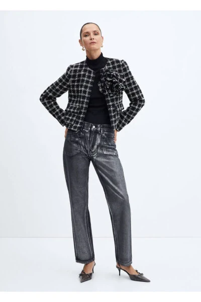 Максимальное цветочное твидовое жакет - MANGO (1)