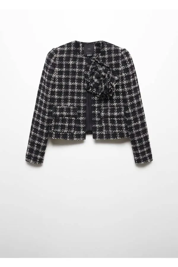 Максимальное цветочное твидовое жакет - 3