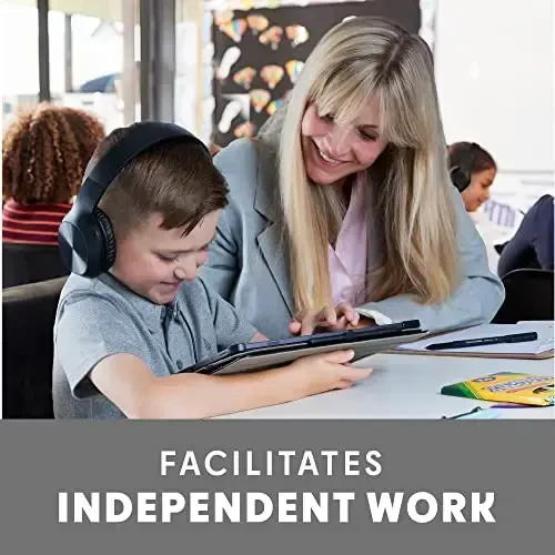 Maktab uchun mikrofonli Sonitum Bulk bolalar naushniklari - 5 dona quloq ustidagi 3,5 mm simli naushniklar maktablar uchun - qulay simli bolalar naushniklari oʻrnatilgan mikrofonlar bilan – bolalar uchun maktab naushniklari - 6