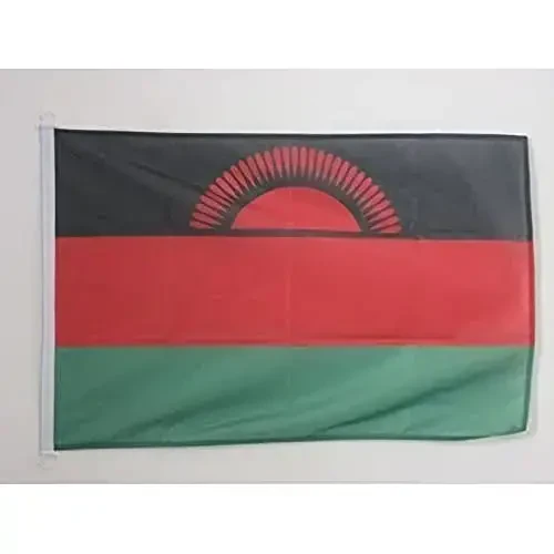Malawi NAUTICAL Flag 18'' x 12'' - Malawian flags 30 x 45 cm. - Banner 12x18 in for boat - AZ FLAG - 1