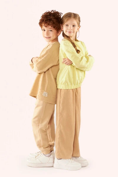 Мальчик Бежевый Свитшот-037 - PANÇO (1)