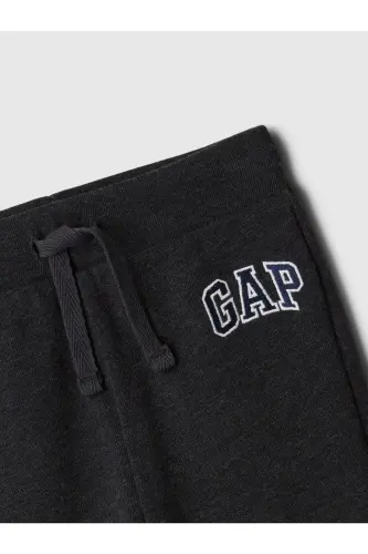 Мальчик Черный логотип babyGap, флисовые брюки-черные - GAP (1)