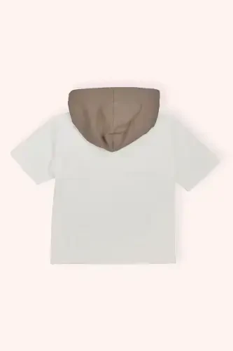 Мальчик Экрю Толстовка с капюшоном - 3