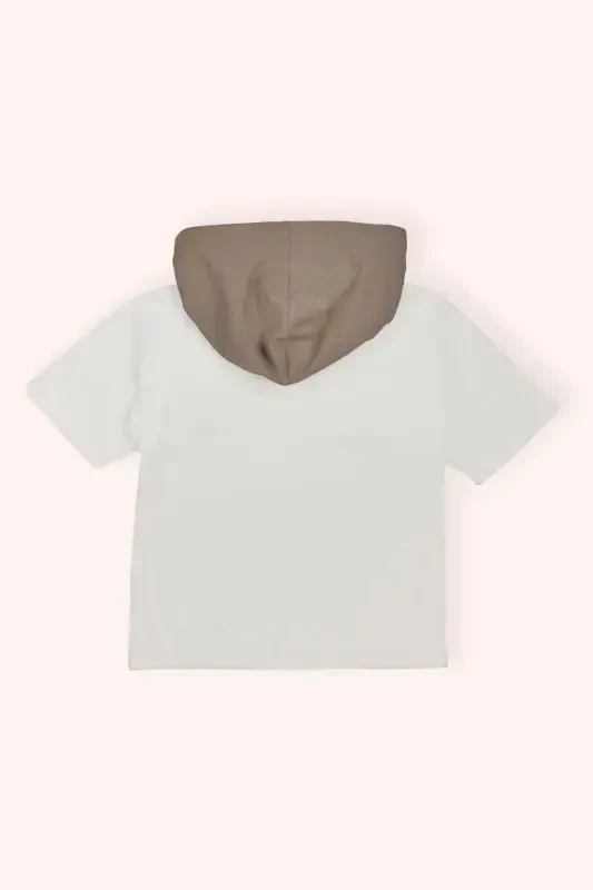 Мальчик Экрю Толстовка с капюшоном - 3