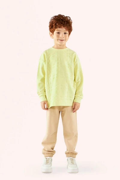 Мальчик Зеленый Свитшот-007 - PANÇO