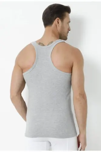 MALE ATHLETE RIBANA TANK TOP 2-PACK OPPORTUNITY %100 COTTON-Gray 0118 - 1