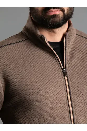 MALE MINK WICK CARDIGAN-MINK - ZEKİ ÖZER (1)