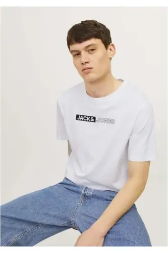 Male T-shirt-White - 3