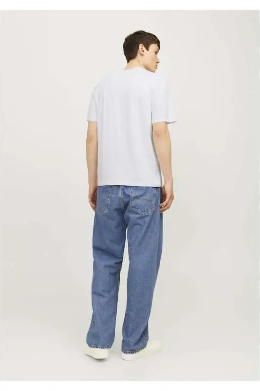 Male T-shirt-White - 4